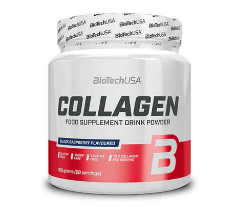 BioTechUSA Collagen fekete-málna 300g